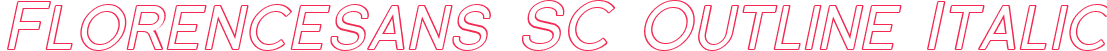 Florencesans SC Outline Italic